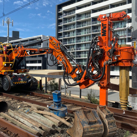 Anric Rail Plant Hire - Piling Rig